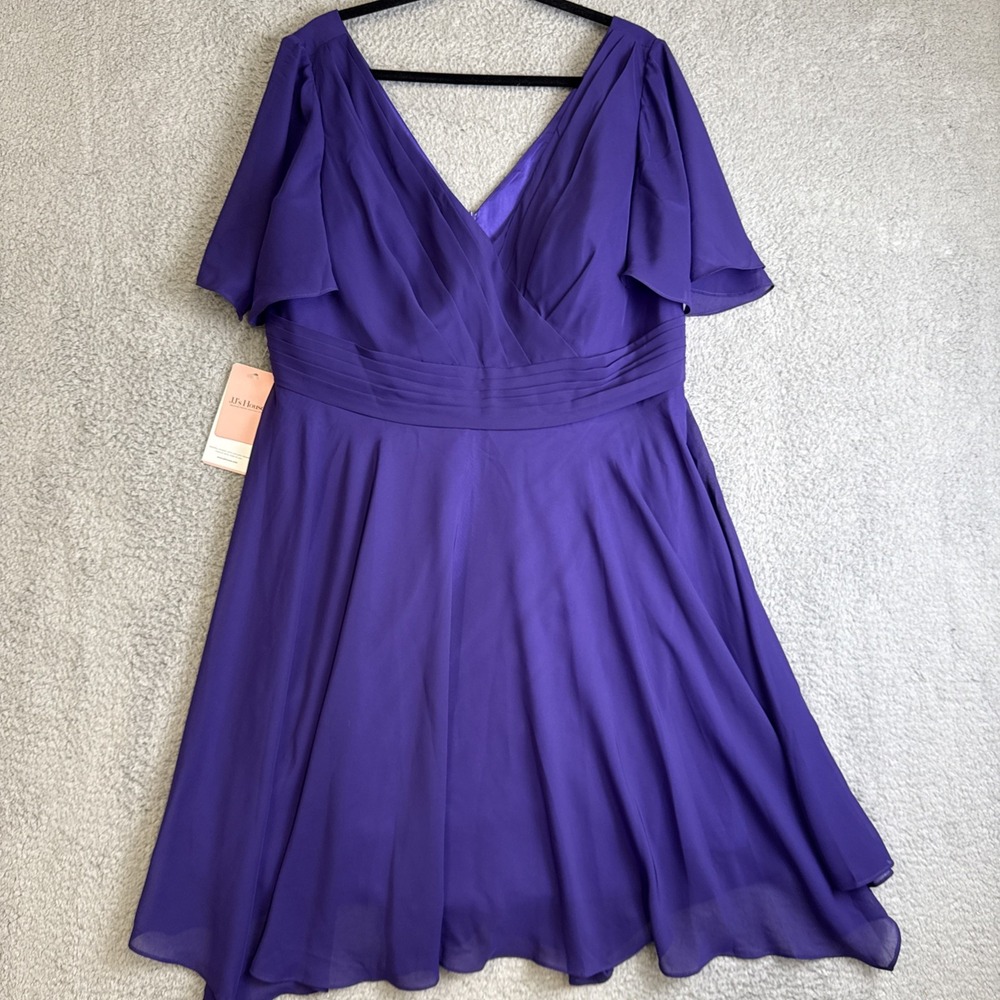 JJ's House dress Womens 18 Brides Maid Purple Special Occasion Mother Of Bride